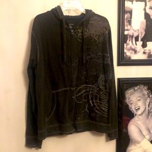 DKNY Jeans mens zip up hoodie